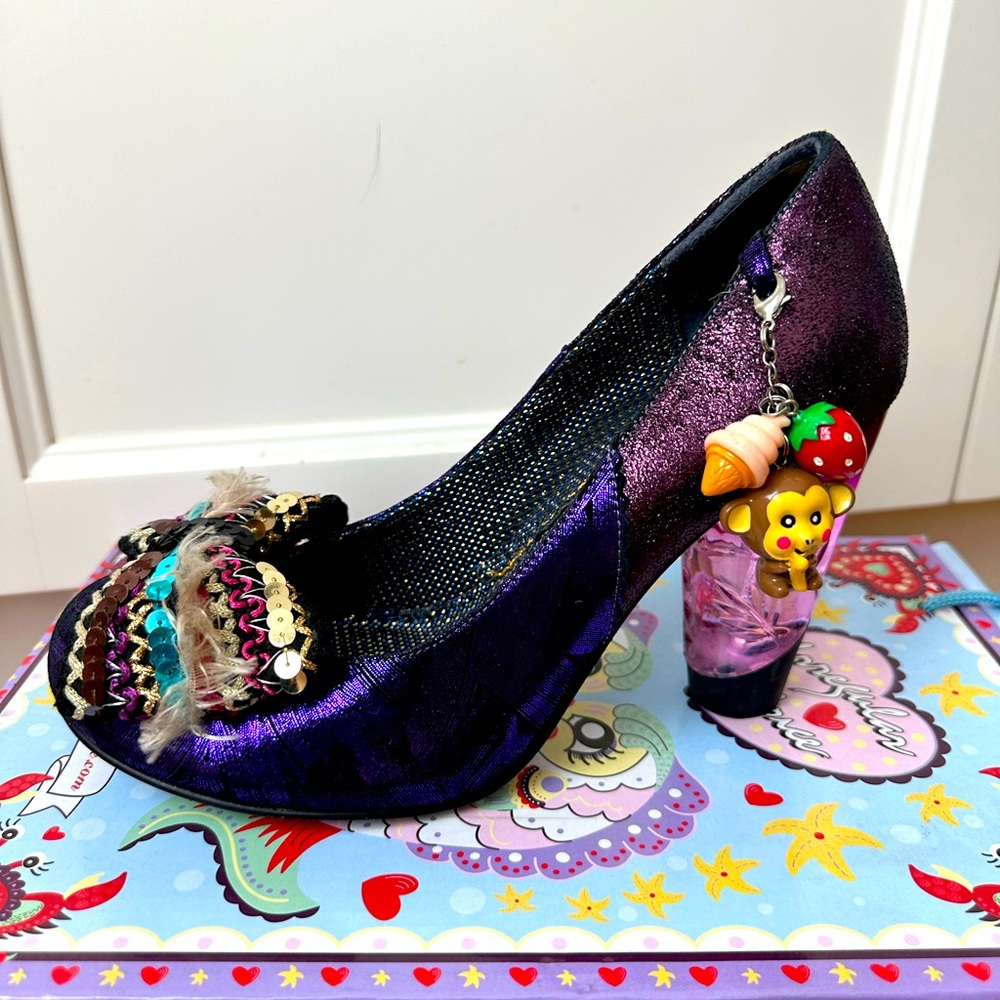 Irregular Choice Fabulously Fun Bow Tie Charm Heels